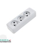 سه خانه پارت الکتریک با کابل 1.8 متر مدل شهاب بدون کلید و ارت