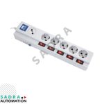 چند راهی 1+5 با فیوز مینیاتوری پارت الکتریک با سیم 1.8 متر