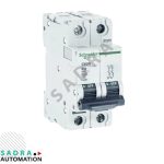 کلید مینیاتوری اشنایدر تیپ B دو پل 6 آمپر AC مدل A9F73206