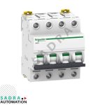 کلید مینیاتوری اشنایدر تیپ C چهار پل 40 آمپر AC/DC مدل A9F74440