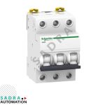 کلید مینیاتوری اشنایدر تیپ C سه پل 63 آمپر AC مدل A9K24363
