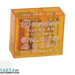 رله کتابی 24vAC دو کنتاکت 8 آمپر فیندر مدل 40.52.8.024.0000
