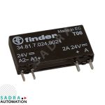 رله SSR پی‌ال‌سی 24VDC به 24VDC یک باز 2 آمپر فیندر مدل 34.81.7.024.9024