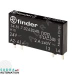 رله SSR پی‌ال‌سی 24VDC به 230VAC یک باز 2 آمپر فیندر مدل 34.81.7.024.8240